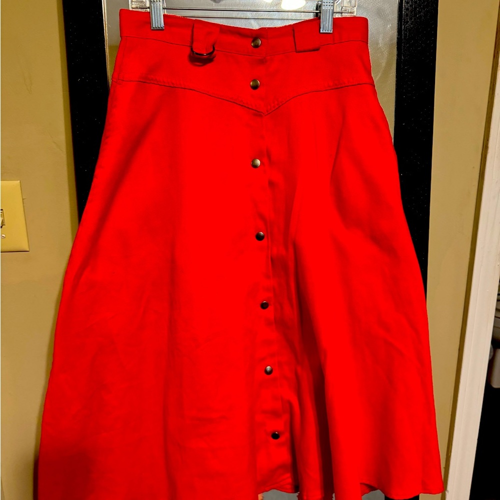 Vintage Anne Klein Western Skirt with pockets